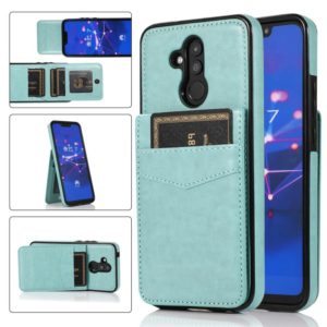 For Huawei Mate 20 Lite Solid Color PC + TPU Protective Case with Holder & Card Slots(Green) (OEM)
