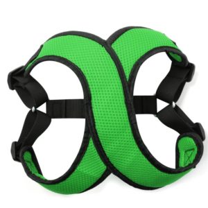 Vest-style Nylon Mesh Breathable Pet Chest Strap Dog Traction Rope, Size:M(Green) (OEM)