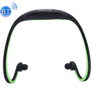 BS19C Life Waterproof Stereo Wireless Sports Bluetooth In-ear Headphone Headset with Micro SD Card Slot & Hands Free, For Smart Phones & iPad or Other Bluetooth Audio Devices(Green) (OEM)