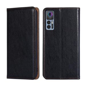 For TCL 30 5G / 30+ 5G Pure Color Magnetic Leather Phone Case(Black) (OEM)