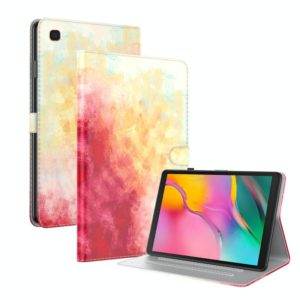 For Samsung Galaxy Tab A 10.1 2019 T515 / T510 Voltage Watercolor Pattern Skin Feel Magnetic Horizontal Flip PU Leather Case with Holder & Card Slots & Photo Frame(Spring Cherry) (OEM)