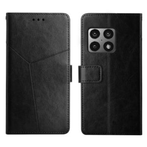 For OnePlus 10 Pro Y Stitching Horizontal Flip Leather Phone Case(Black) (OEM)