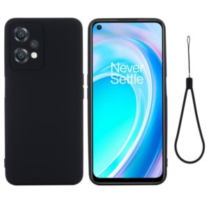 For OnePlus Nord CE 2 Lite 5G Solid Color Liquid Silicone Full Coverage Phone Case(Black) (OEM)