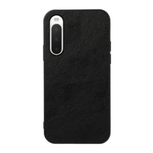 For Sony Xperia 10 IV Two-color Litchi Texture Phone Case(Black) (OEM)