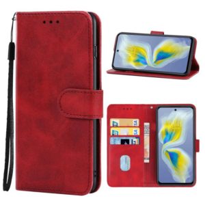 Leather Phone Case For TECNO Camon 18i(Red) (OEM)