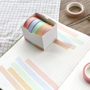 3 Boxes 10mmx5m Tearable Sticker Handbook DIY Tool Decoration Style:(Cloud Shadow) (OEM)