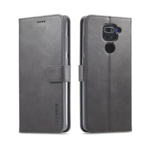 For Xiaomi Redmi Note 9 LC.IMEEKE Calf Texture Horizontal Flip Leather Case, with Holder & Card Slots & Wallet(Grey) (LC.IMEEKE) (OEM)