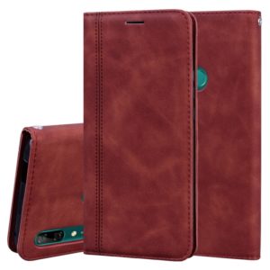 For Huawei P Smart Z Frosted Business Magnetic Horizontal Flip PU Leather Case with Holder & Card Slot & Lanyard(Brown) (OEM)