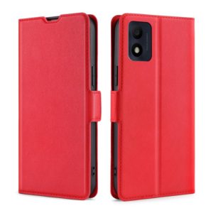 For Alcatel 1B 2022 Ultra-thin Voltage Side Buckle Horizontal Flip Leather Phone Case(Red) (OEM)