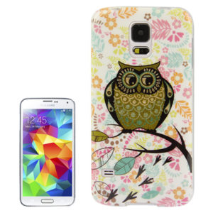 Owl Pattern Shimmering Powder TPU Case for Galaxy S5 / G900 (OEM)