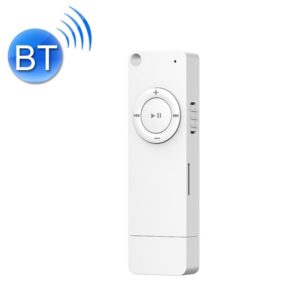 XT02 U Disk Style MP3 Music Player, Memory Capacity: Bluetooth Set(White) (OEM)
