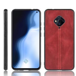 For Vivo Y9s/V17 Shockproof Sewing Cow Pattern Skin PC + PU + TPU Case(Red) (OEM)