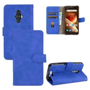 For Blackview BV6600 Solid Color Skin Feel Magnetic Buckle Horizontal Flip Calf Texture PU Leather Case with Holder & Card Slots & Wallet(Blue) (OEM)