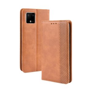 Magnetic Buckle Retro Crazy Horse Texture Horizontal Flip Leather Case for Google Pixel 4xl, with Holder & Card Slots & Photo Frame(Brown) (OEM)