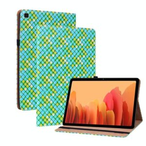 For Samsung Galaxy Tab A7 10.4 2020 Color Weave Smart Leather Tablet Case(Green) (OEM)