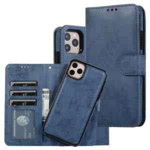 For iPhone 11 Pro Max KLT888-2 Retro 2 in 1 Detachable Magnetic Horizontal Flip TPU + PU Leather Case with Holder & Card Slots & Photo Frame & Wallet(Dark Blue) (OEM)