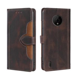 For Nokia C200 Skin Feel Magnetic Buckle Leather Phone Case(Brown) (OEM)