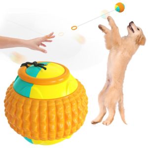 Pet Supplies Training Hand Throwing Ball Dog Molar Bite Resistant Interactive Anti-Boring Toy(Orange) (OEM)