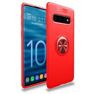 Lenuo Shockproof TPU Case for Galaxy S10+, with Invisible Holder (Red) (lenuo) (OEM)