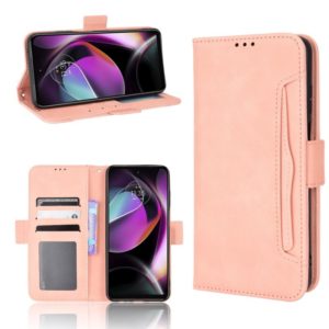 For Motorola Moto G 5G 2022 Skin Feel Calf Texture Card Slots Leather Phone Case(Pink) (OEM)