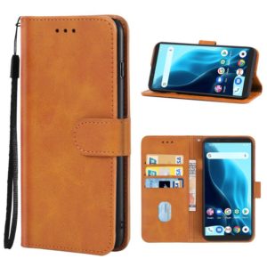 For CUBOT Note 9 Leather Phone Case(Brown) (OEM)