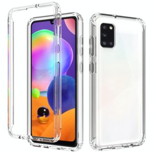 For Samsung Galaxy A31 Shockproof High Transparency PC+TPU Candy Colors Protective Case (OEM)