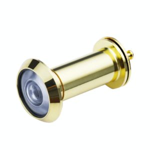 2 PCS Security Door Cat Eye HD Glass Lens 200 Degrees Wide-Angle Anti-Tiny Hotel Door Eye, Specification: 16mm Bright Gold (OEM)