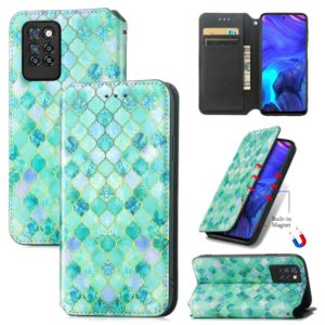 For Infinix Note 10 Pro Colorful Magnetic Horizontal Flip PU Leather Case with Holder & Card Slot & Wallet(Emerald) (OEM)