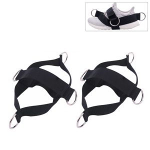 1 Pair Fitness Shoe Cover Pull Rope Fitness Equipment Straps(Black) (OEM)