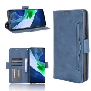 For Infinix Note 10 Pro/Note 10 Pro NFC Skin Feel Calf Pattern Horizontal Flip Leather Case with Holder & Card Slots & Photo Frame(Blue) (OEM)