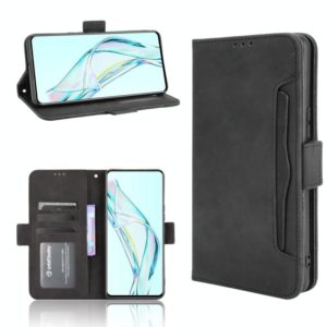 For ZTE Axon 30 5G Skin Feel Calf Pattern Horizontal Flip Leather Case with Holder & Card Slots & Photo Frame(Black) (OEM)