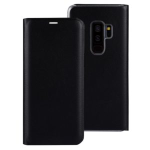 For Galaxy S9+ Ultra-thin Lichi Texture Horizontal Flip Leather Case with Card Slot(Black) (OEM)