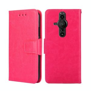 For Sony Xperia Pro-I Crystal Texture Leather Phone Case(Rose Red) (OEM)