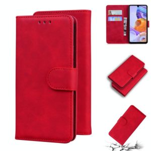 For LG Stylo 6 / K71 Skin Feel Pure Color Flip Leather Phone Case(Red) (OEM)
