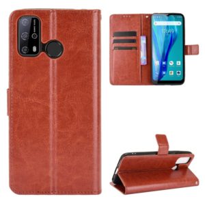 For Oukitel C23 Pro Crazy Horse Texture Horizontal Flip Leather Case with Holder & Card Slots & Lanyard(Brown) (OEM)