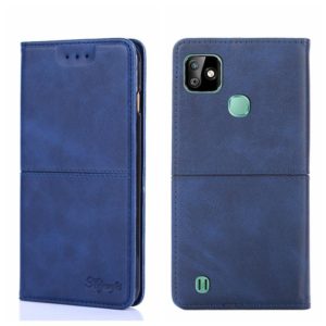 For Infinix Smart HD 2021 X612 Cow Texture Magnetic Horizontal Flip Leather Phone Case(Blue) (OEM)