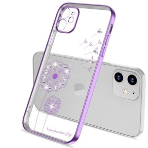 For iPhone 11 Ultra-thin Electroplating Dandelion Pattern Protective Case (Purple) (OEM)