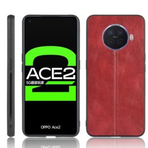 For Oppo Ace2 Shockproof Sewing Cow Pattern Skin PC + PU + TPU Case(Red) (OEM)