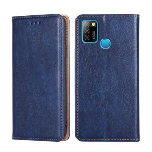 For Infinix Hot 10 Lite / Smart 5 X657 Gloss Oil Solid Color Magnetic Leather Phone Case(Blue) (OEM)