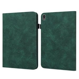 For Lenovo Tab P11 2020 11 inch TB-J606F/J606X Lace Flower Embossing Pattern Horizontal Flip Leather Case with Holder & Card Slots & Wallet & Photo Frame(Green) (OEM)