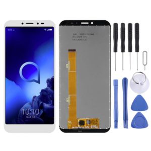 LCD Screen and Digitizer Full Assembly for Alcatel 1S (2019) OT5024 5024 5024D 5024A 5024J(White) (OEM)