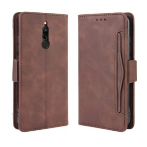For Xiaomi Redmi 8 Wallet Style Skin Feel Calf Pattern Leather Case with Separate Card Slot(Brown) (OEM)