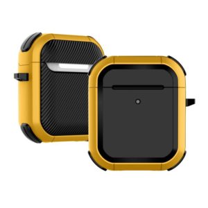 Wireless Earphones Shockproof Thunder Mecha TPU Protective Case For AirPods 1/2(Yellow) (OEM)