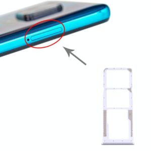 SIM Card Tray + SIM Card Tray + Micro SD Card Tray for Xiaomi Redmi Note 9S / Redmi Note 9 Pro Max / Redmi Note 9 Pro India / Note 10 Lite(Silver) (OEM)