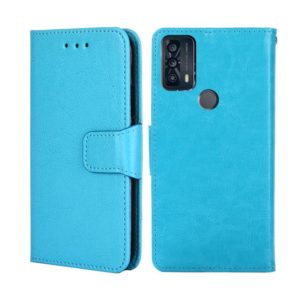 For TCL 20B 6159K Crystal Texture Leather Phone Case(Sky Blue) (OEM)