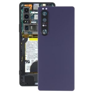 Original Battery Back Cover with Camera Lens for Sony Xperia 1 III(Purple) (OEM)