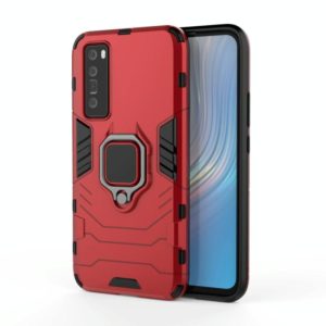 For Huawei nova 7 5G Shockproof PC + TPU Protective Case, with Magnetic Ring Holder(Red) (OEM)