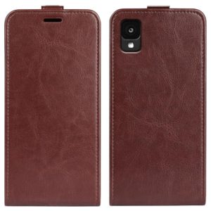 For TCL 30Z R64 Texture Single Vertical Flip Leather Phone Case(Brown) (OEM)