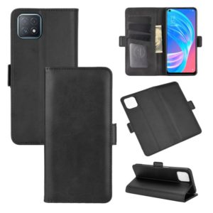 For OPPO A72 / A73 5G Dual-side Magnetic Buckle Horizontal Flip Leather Case with Holder & Card Slots & Wallet(Black) (OEM)