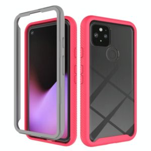 For Google Pixel 5 Starry Sky Solid Color Series Shockproof PC + TPU Protective Case(Red) (OEM)